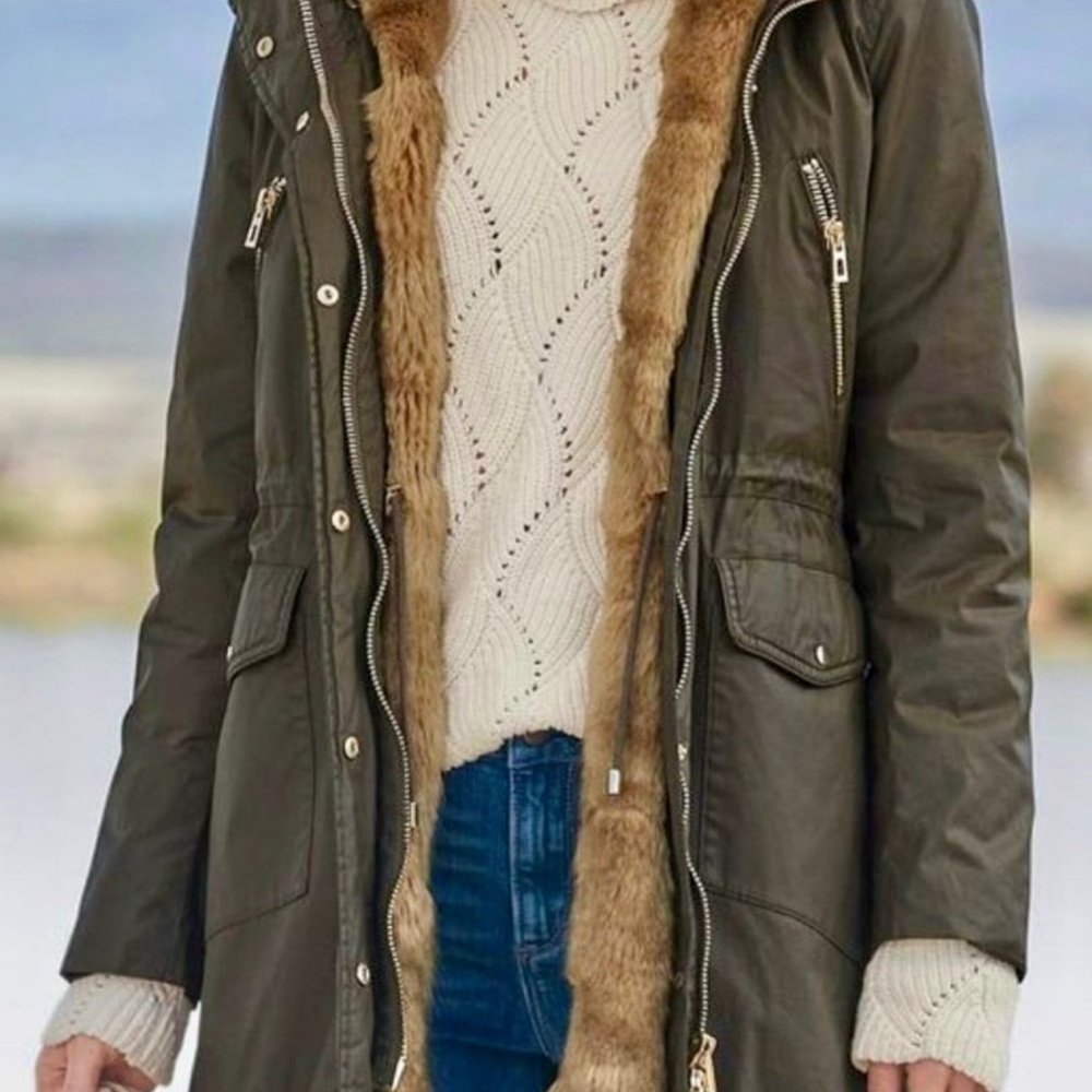 Sundance Women's Olive Parka with Removable Faux Fur Lining by Boundless North